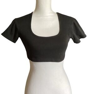 Black Women's Crop Top